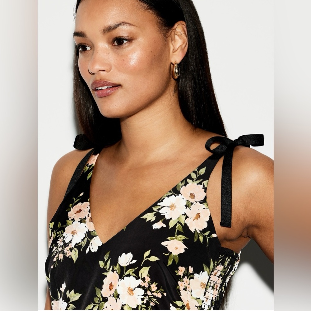 🆕 RESERVED EB The Occasion by Old Navy Women's Fit & Flare Taffeta Mini Dress M - Picture 5 of 15